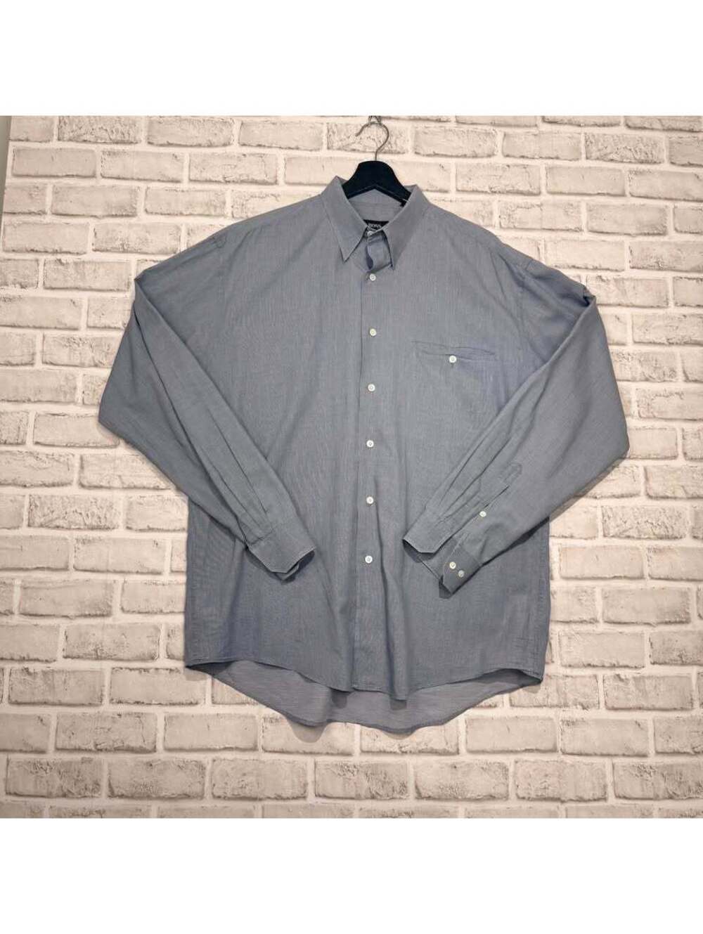 Boss Hugo Boss Blue Button Down Shirt Men's 42/ 16 1/2
